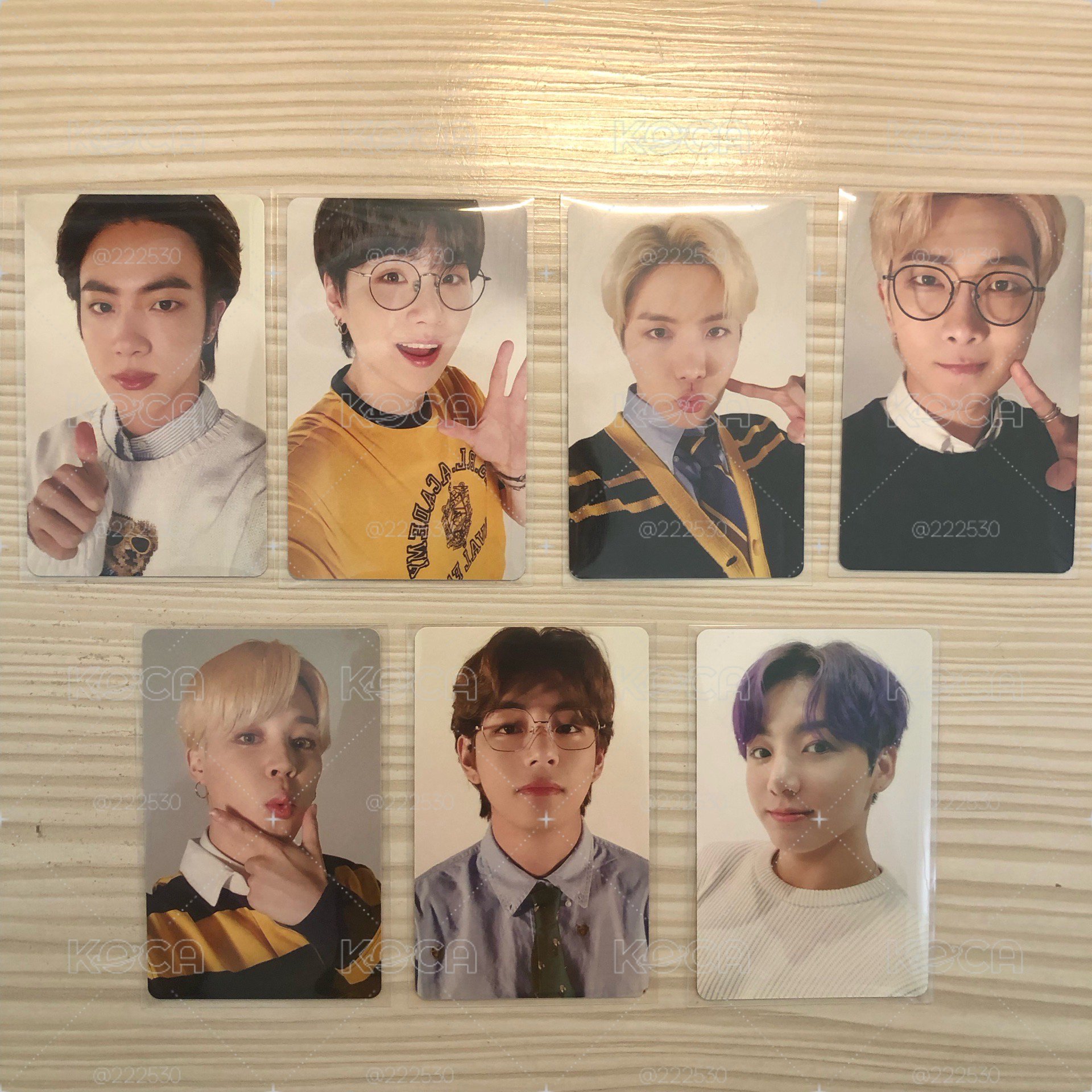 BTS DECO KIT 卡片類整套+隨機卡碩珍 共22張卡