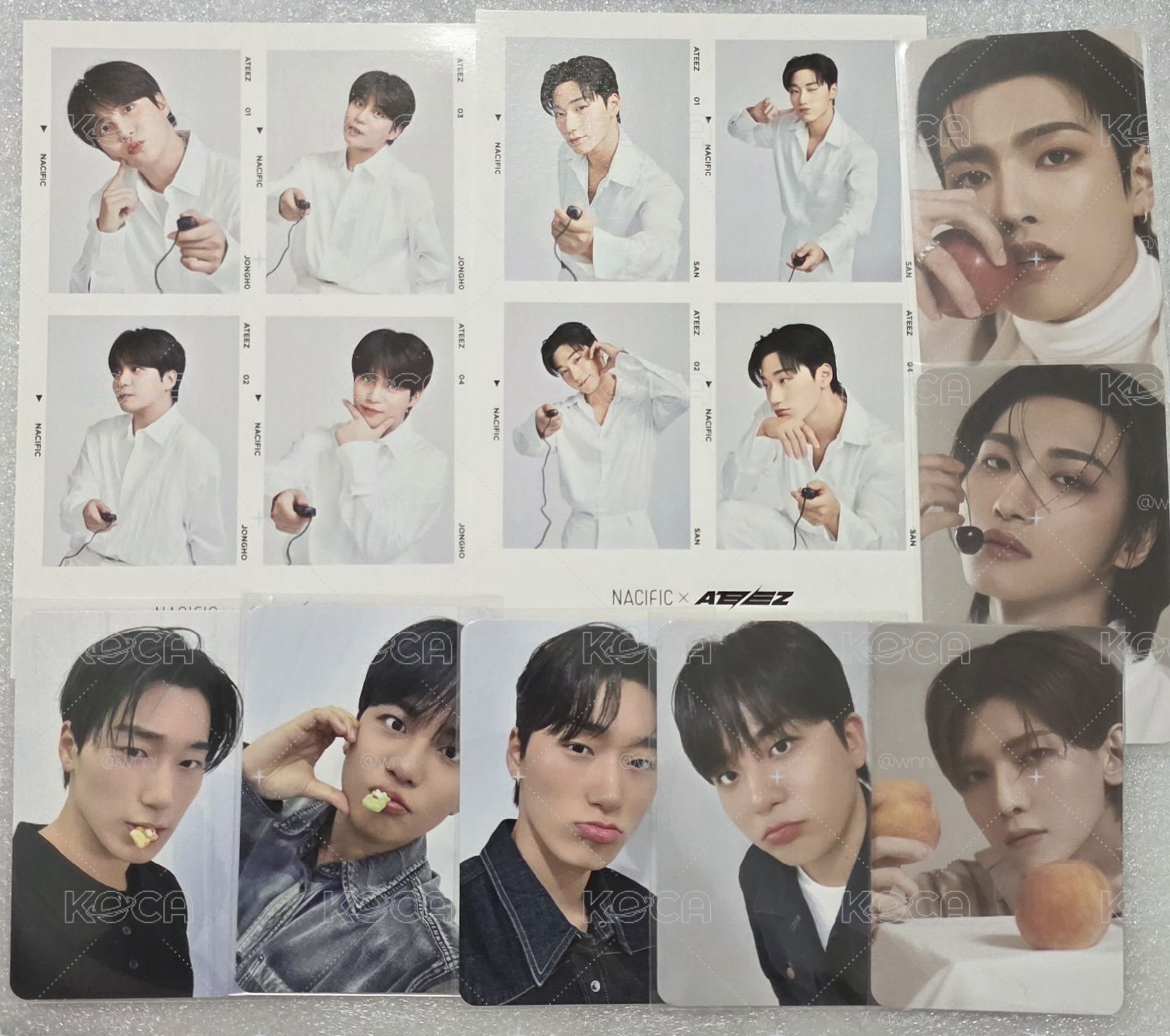 ATEEZ nacific 人生四格 弘中 星化 呂尚 崔傘 鍾浩 gh3 makestar 