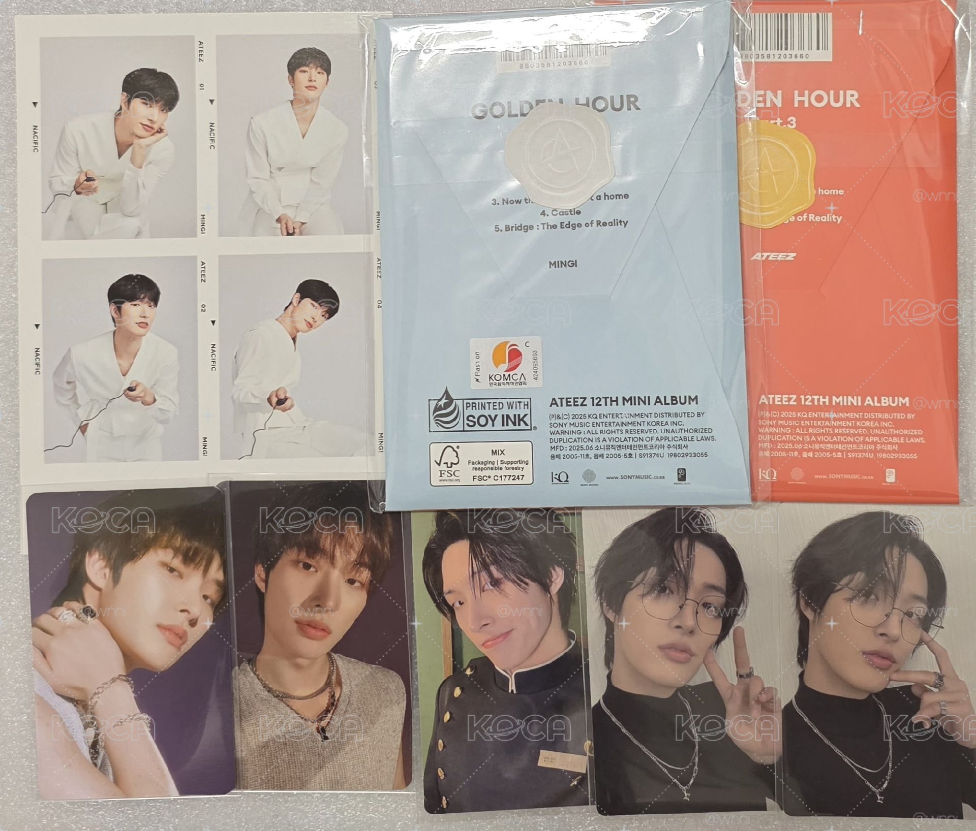 ATEEZ nacific 旼琦 gh3 會員禮