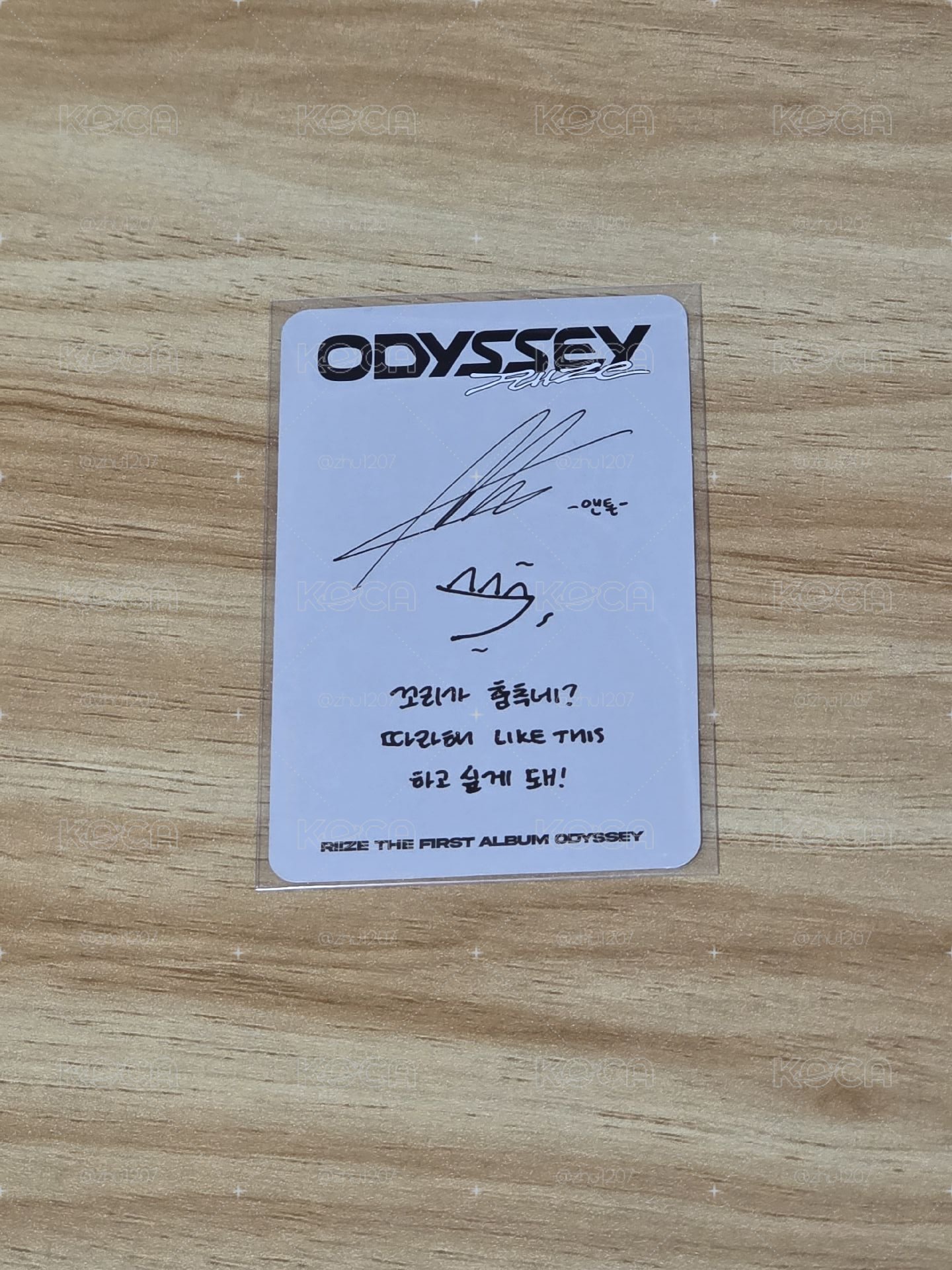 Anton RIIZE ODYSSEY PB版 專輯卡