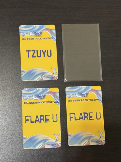 TWICE TZUYU FLARE U 啤酒節 入場卡 / 場限卡 