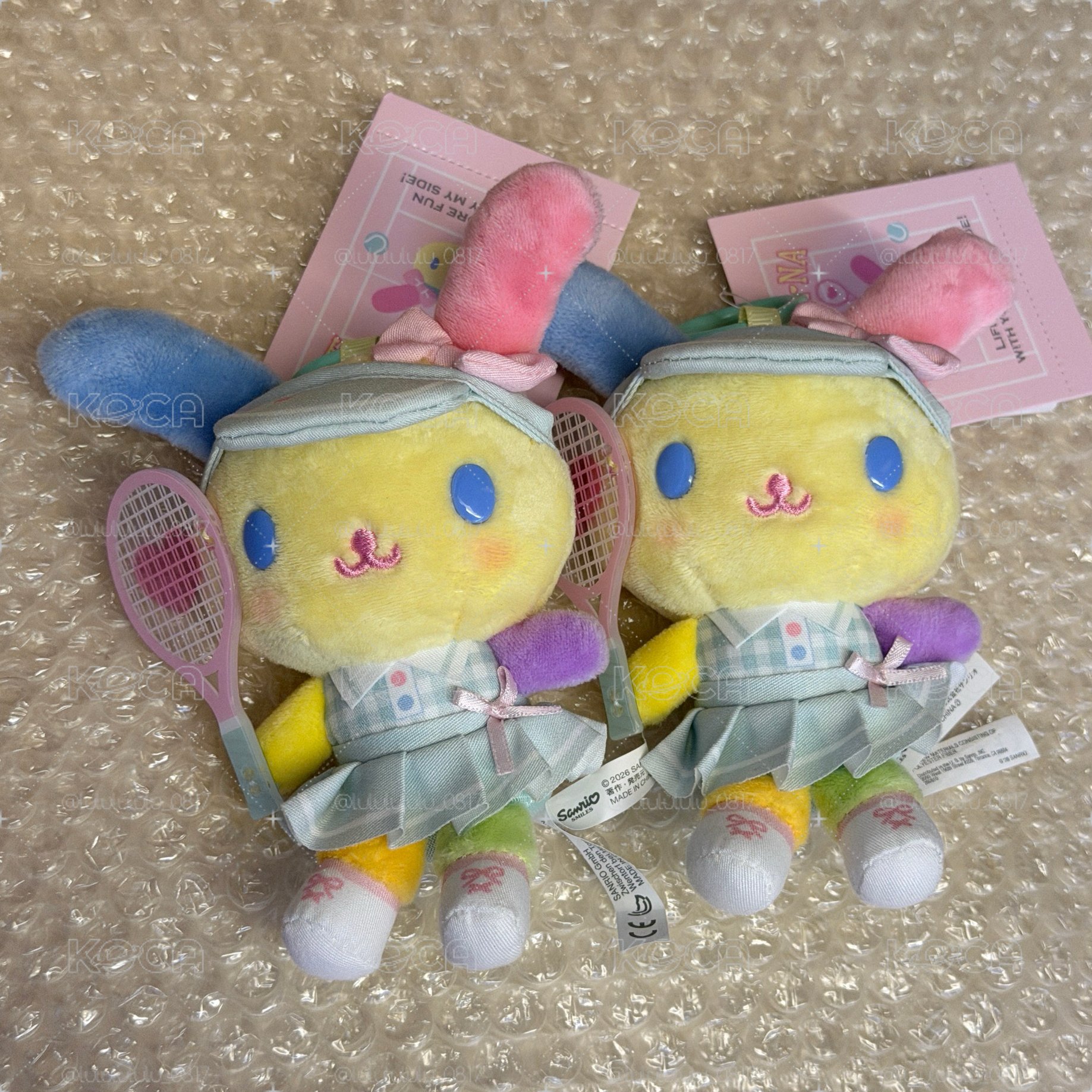 花小兔 SANRIO GIRLS'網球俱樂部系列 吊娃 