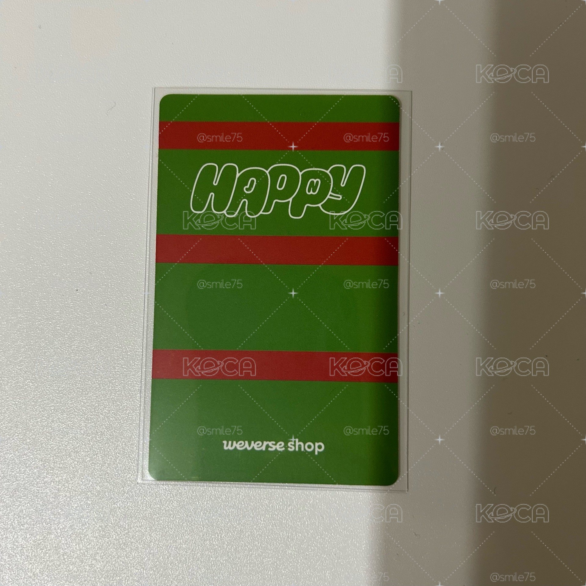 BTS 防彈少年團 金碩珍 Jin HAPPY showcase 幸運卡 LD 