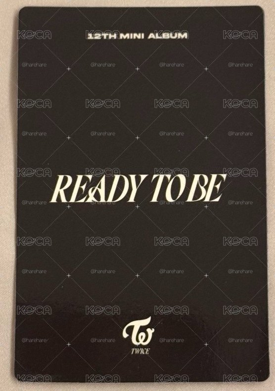 Ready To Be 打歌卡 子瑜