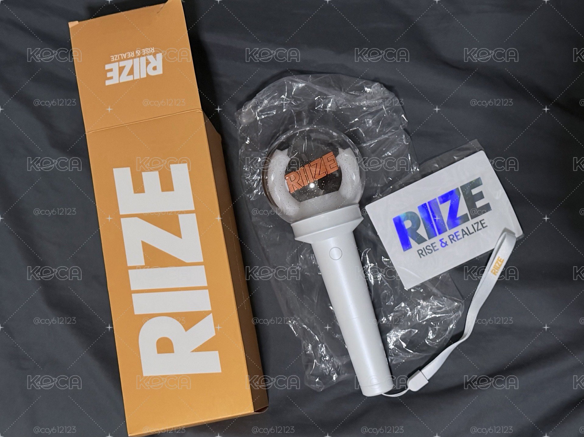 RIIZE 手燈（二手，僅揮過一次）🧡🩵