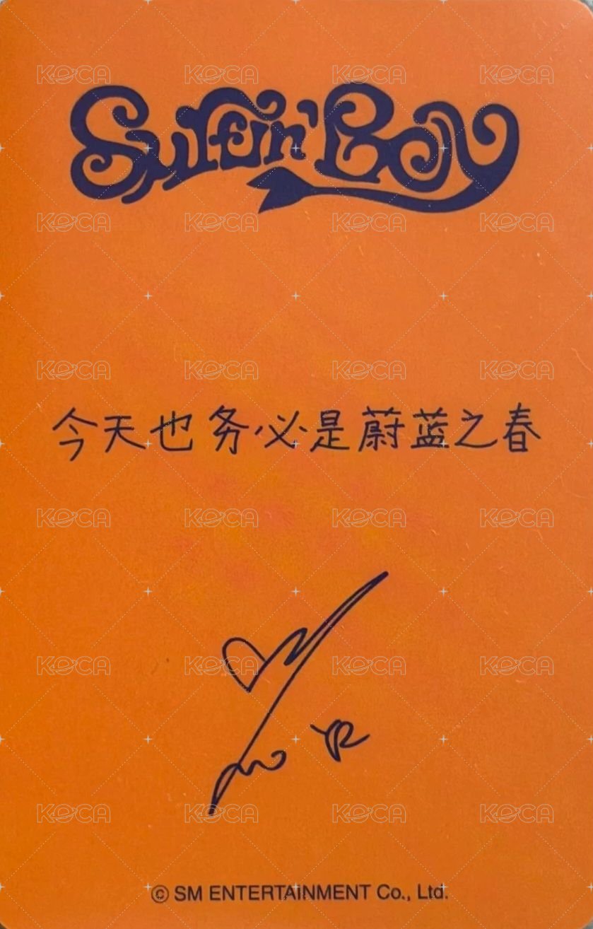 Velvet Summer 京東 特典卡  背面