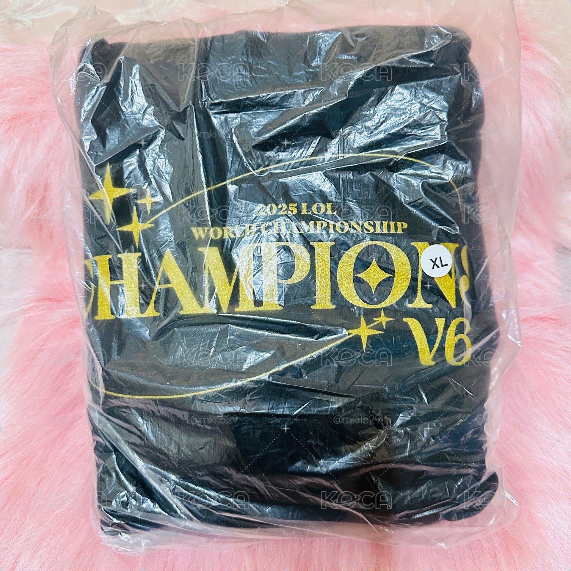 絕版T1六冠國際版帽T（XL）