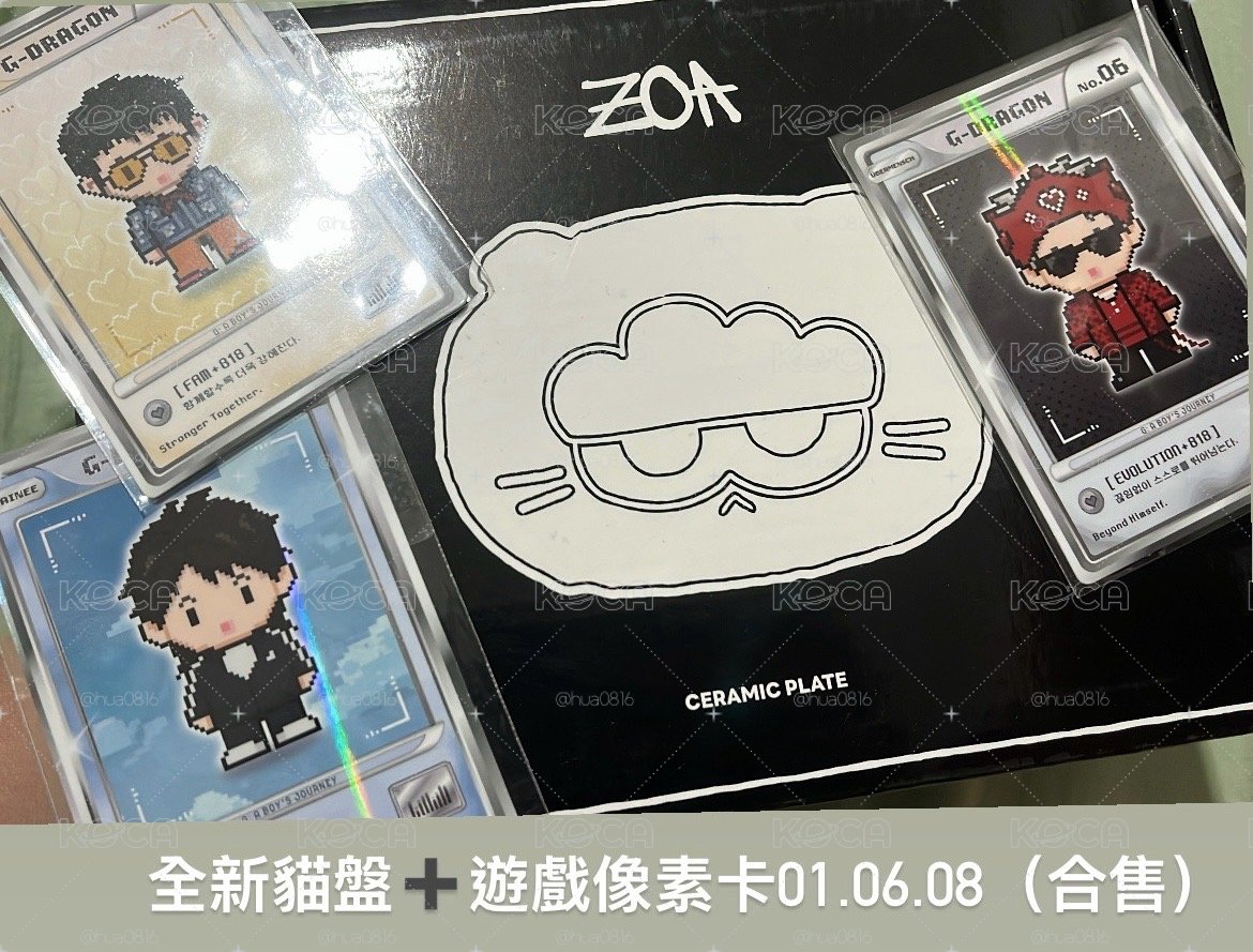 GD遊戲卡01.06.08➕Zoa全新陶瓷貓盤（合售）