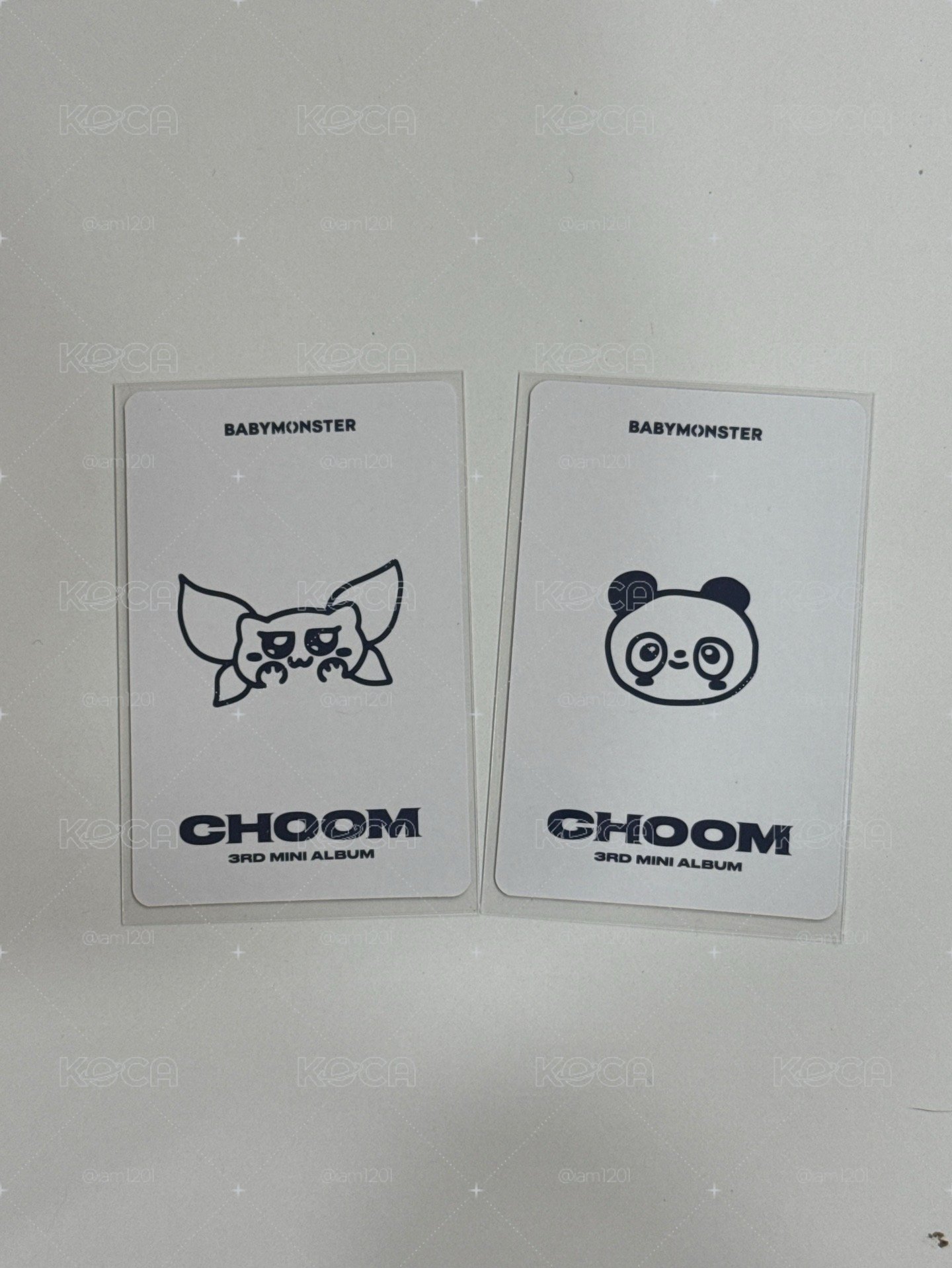 CHOOM單封預售禮 特典卡-賢🦋+茶🐼