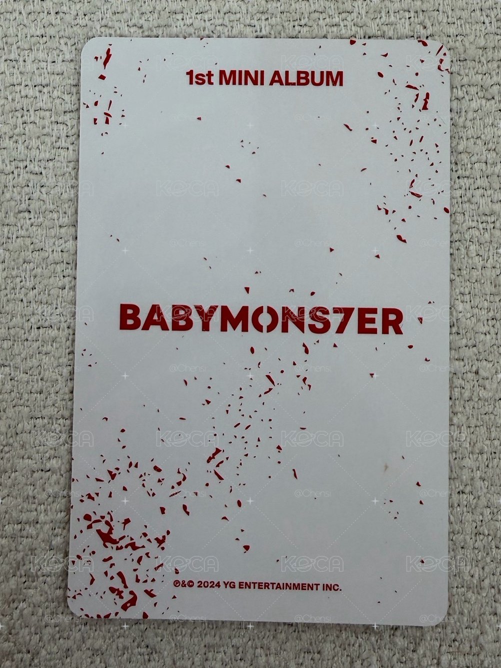 BABYMONS7ER 團封 專輯卡 雅賢