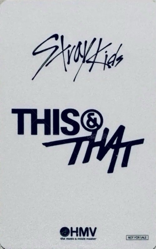 THIS & THAT hmv Z版 幸運卡  背面