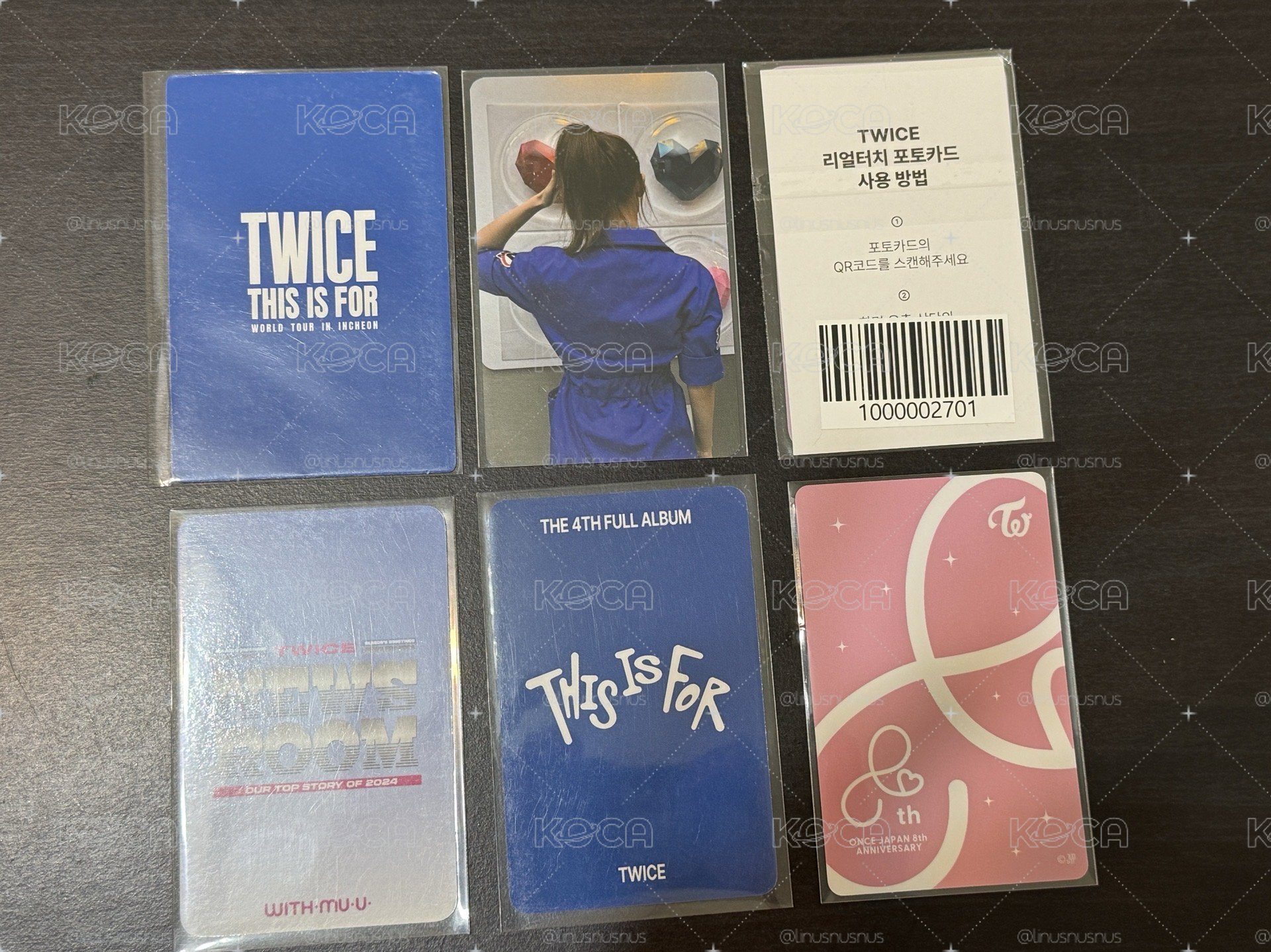 TWICE 娜璉入場卡 任務卡 特典卡小盤