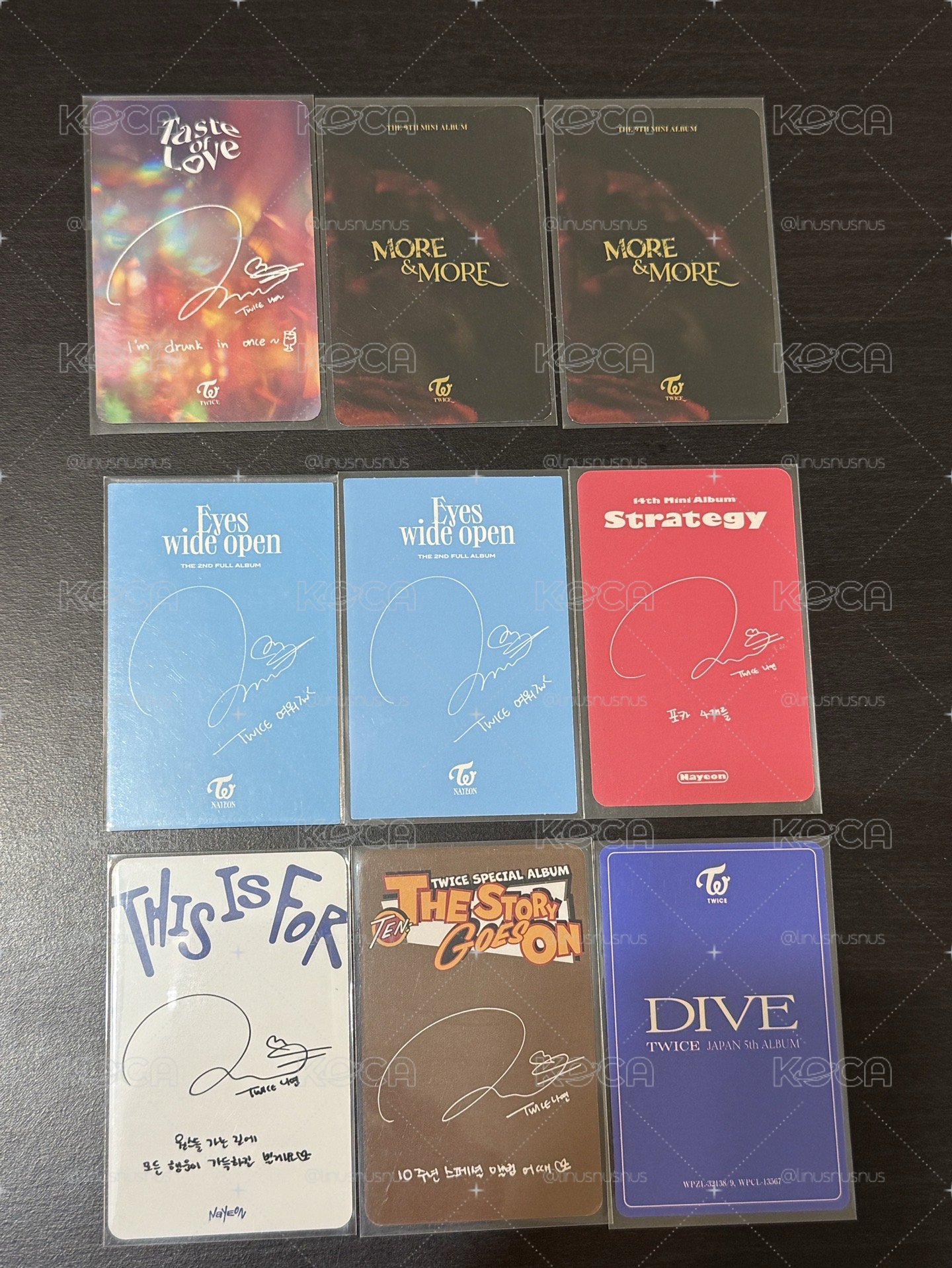 TWICE 娜璉專卡小盤