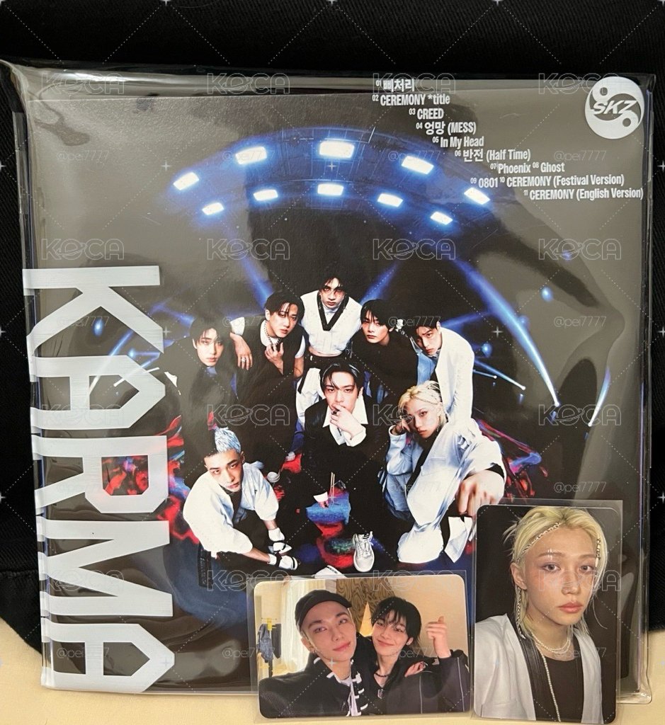 STRAYKIDS-4TH正規專《KARMA》限量版-Felix李龍馥、黃鉉辰、梁精寅