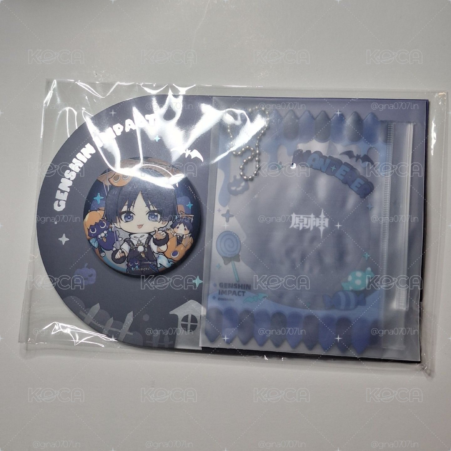 全新現貨 原神 幽夜綺想系列勳章保護套套組 流浪者