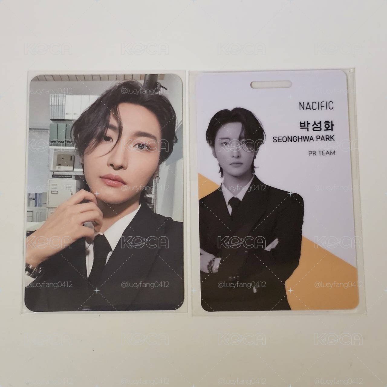 ATEEZ 星化 SEONGHWA NACIFIC 代言卡+識別證 西裝星