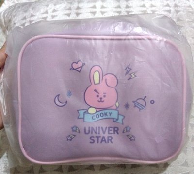 BTS | BT21 帶鏡子化妝包 全新 cooky