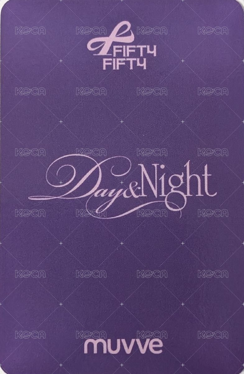 Day & Night mu 線上 1.0 Fansign card 請給我 ver. Back