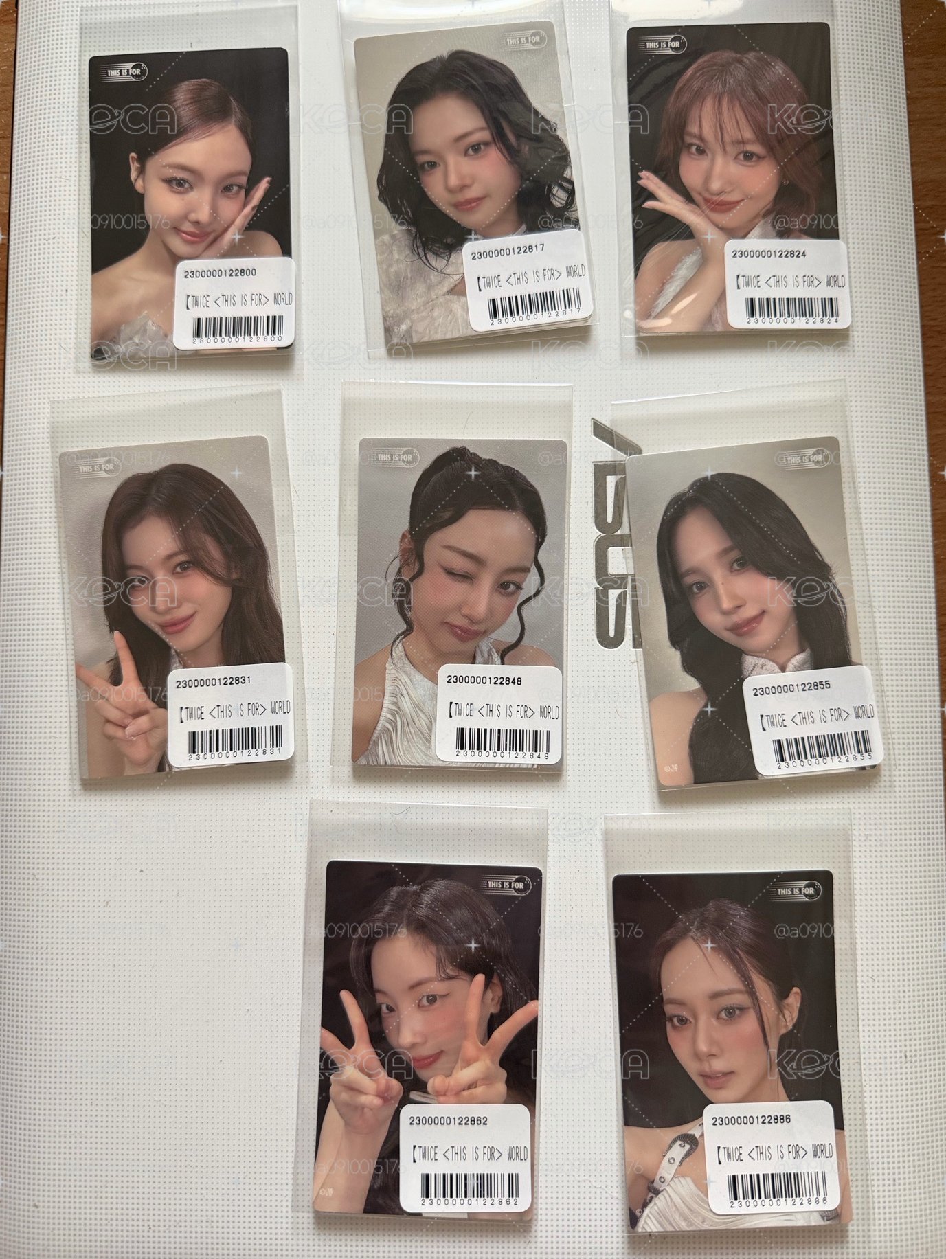 TWICE 新國立 線上一番賞 貼紙卡