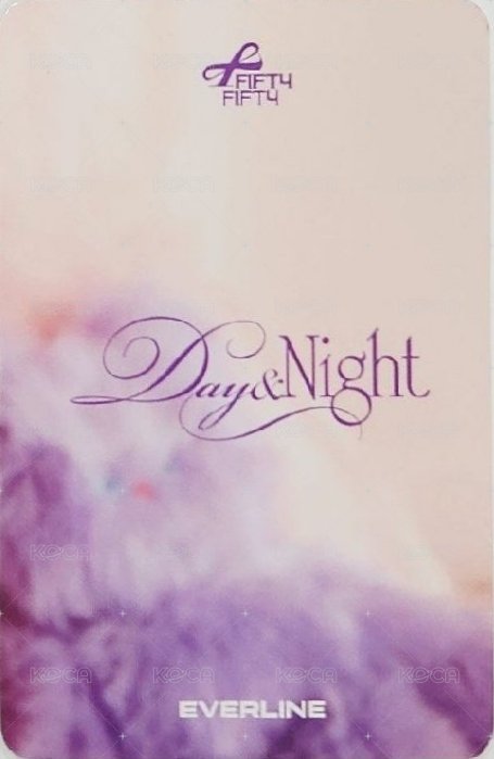 Day & Night el 6.0 Fansign card 冰淇淋 Back