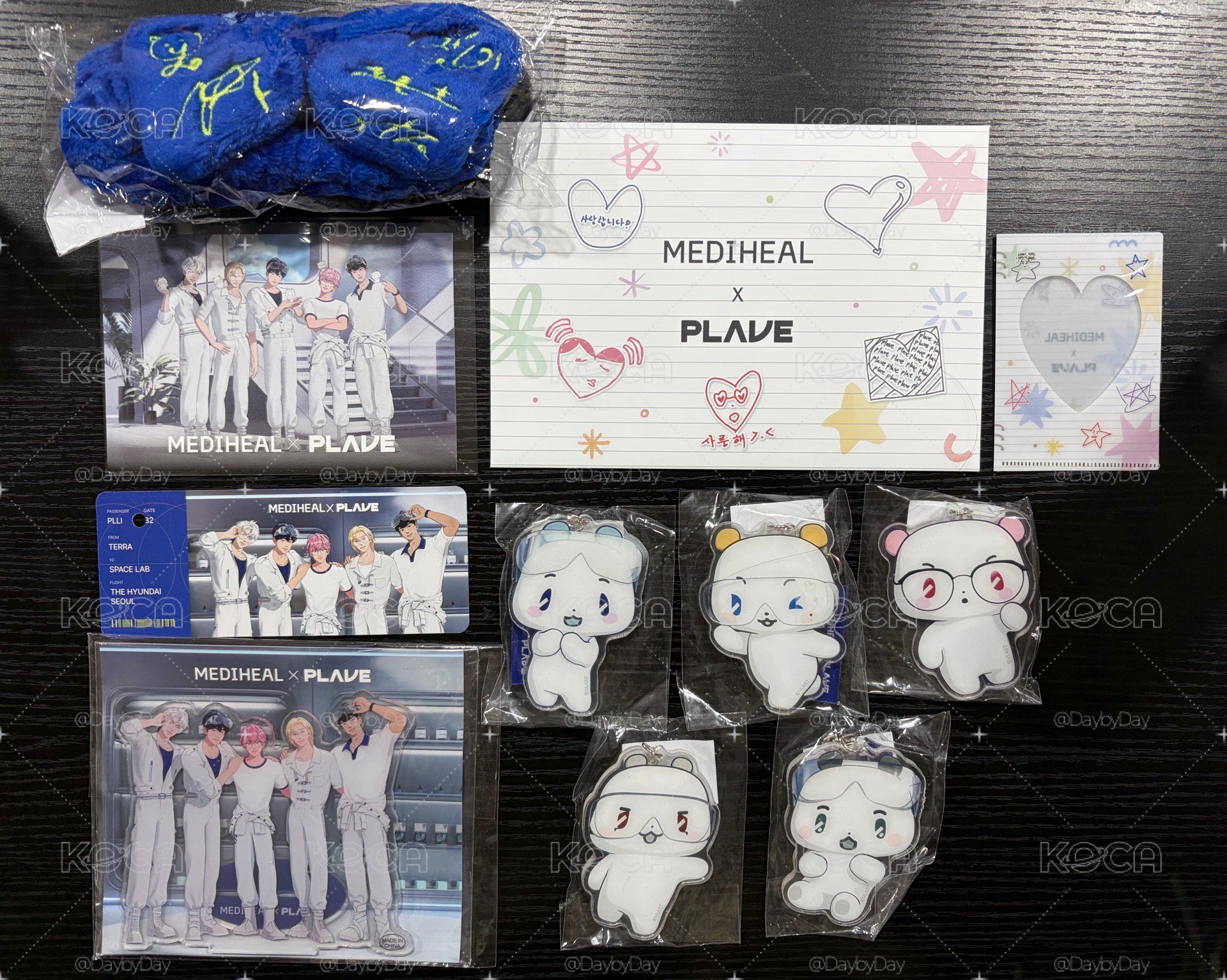 PLAVE MEDIHEAL 小卡+明信片組+髮帶+鏡子組+立牌