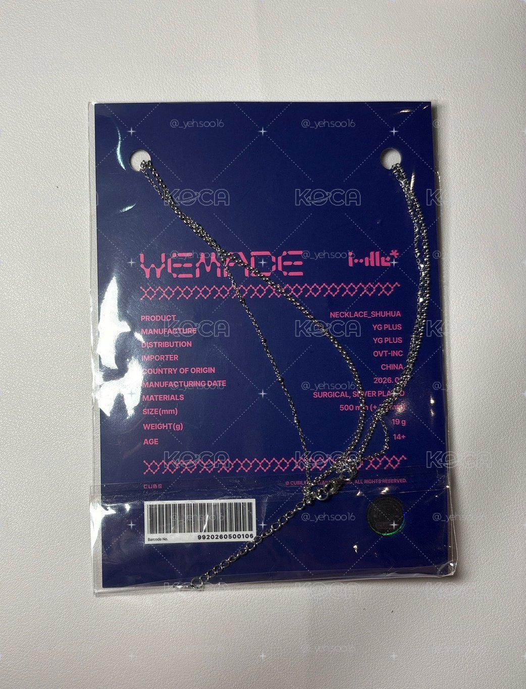 迷九快閃 - 項鍊 刷（無小卡）