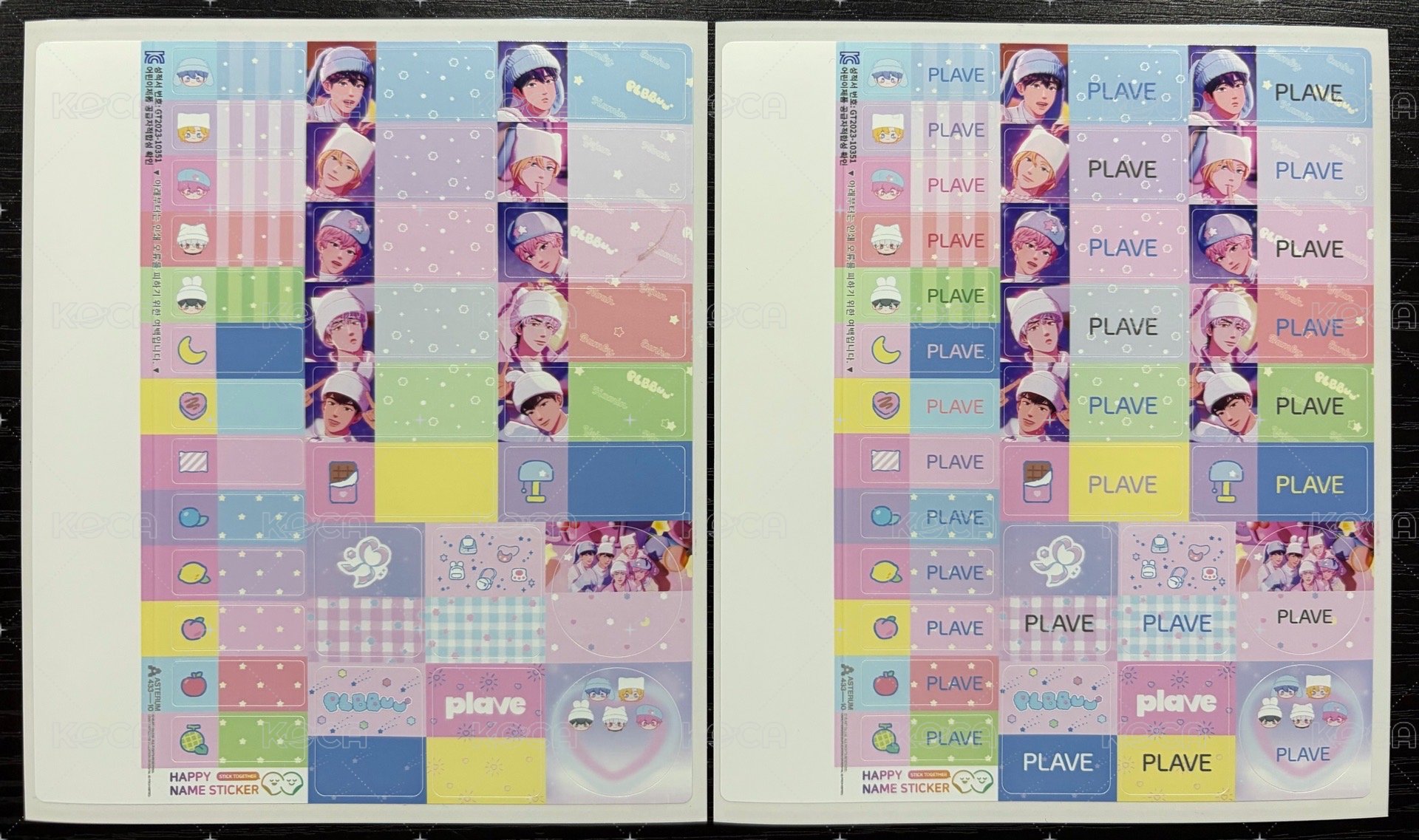 空白+印 PLAVE 字樣
