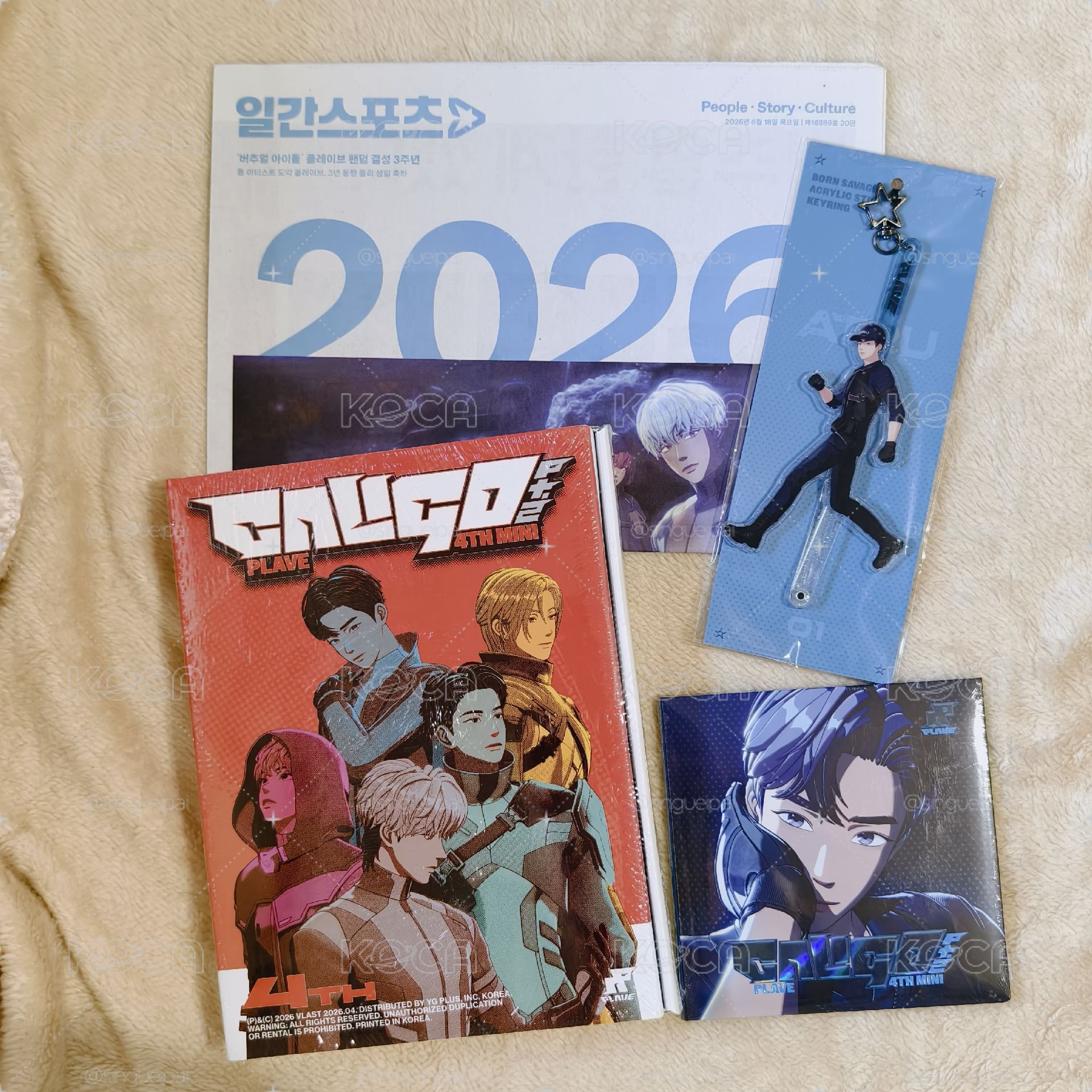 迷四MD 打卡棒💙+IDPASS未拆💙+PB未拆專+PLLI日報紙
