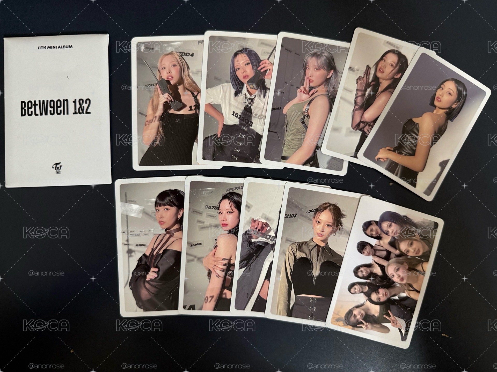 TWICE 迷11 專輯卡 黑版預售禮