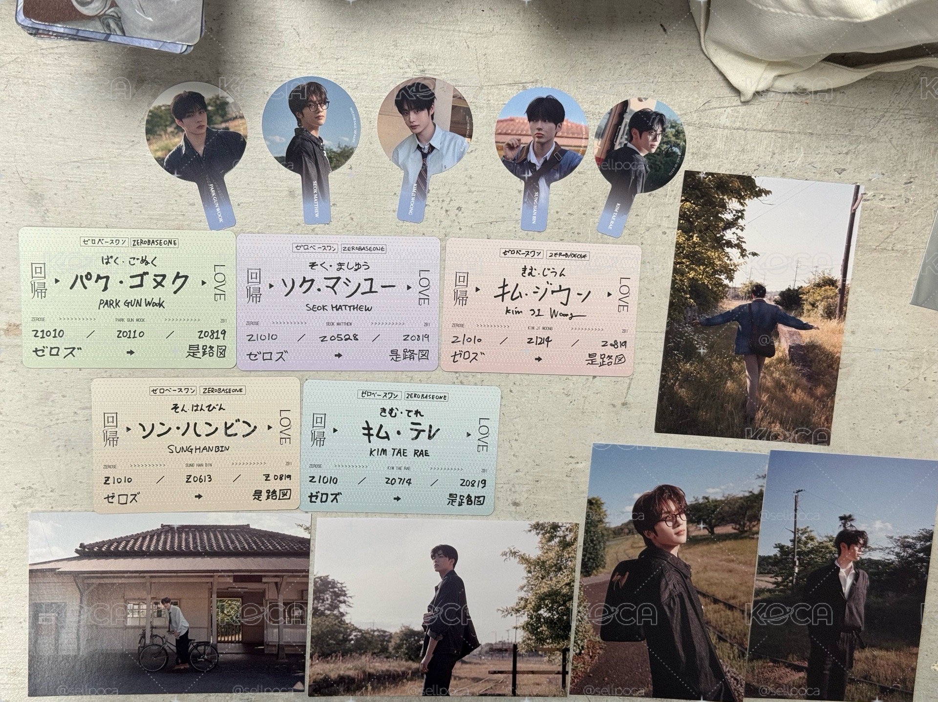ZB1 回帰𝐿𝑂𝑉𝐸 明信片.車票.迷你扇子 一鍵畢業🎓