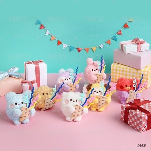 代購 BT21禮花 吊飾娃