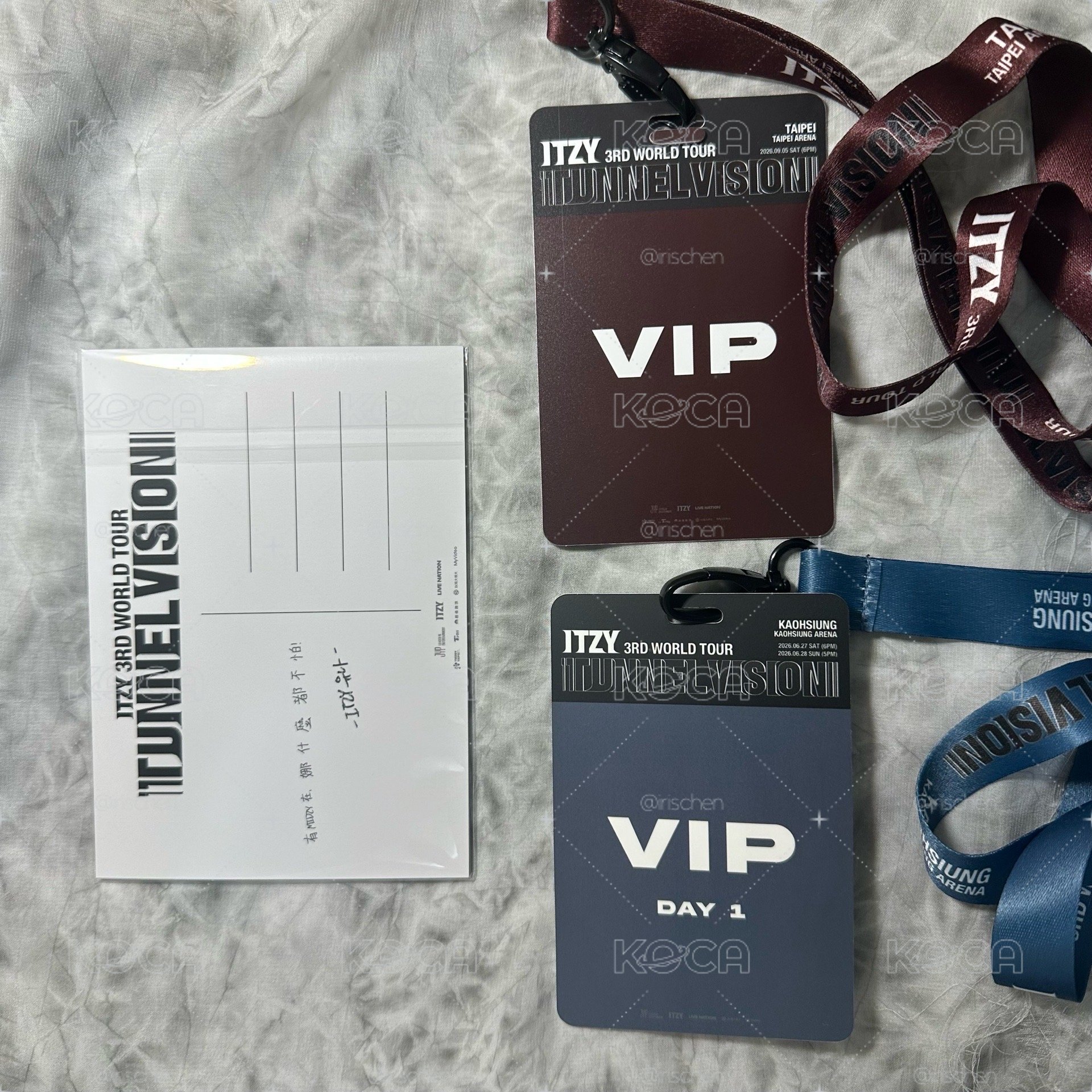 （現貨速出）台北/高雄 VIP禮 吊牌/明信片