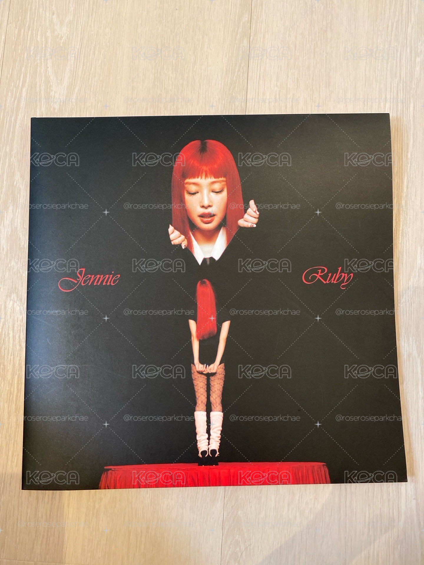 Ruby 黑膠唱片 透明紅膠