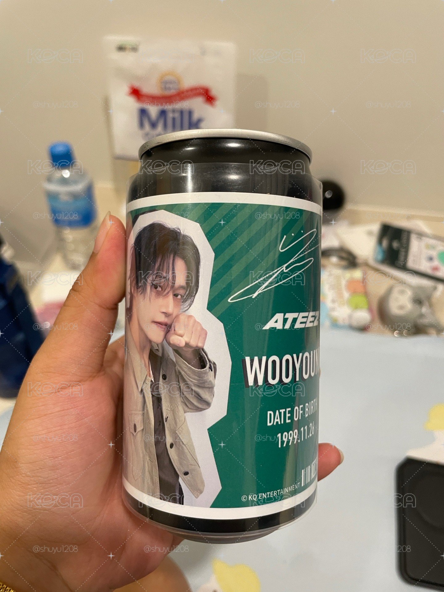 ATEEZ 友榮 簽名瓶
