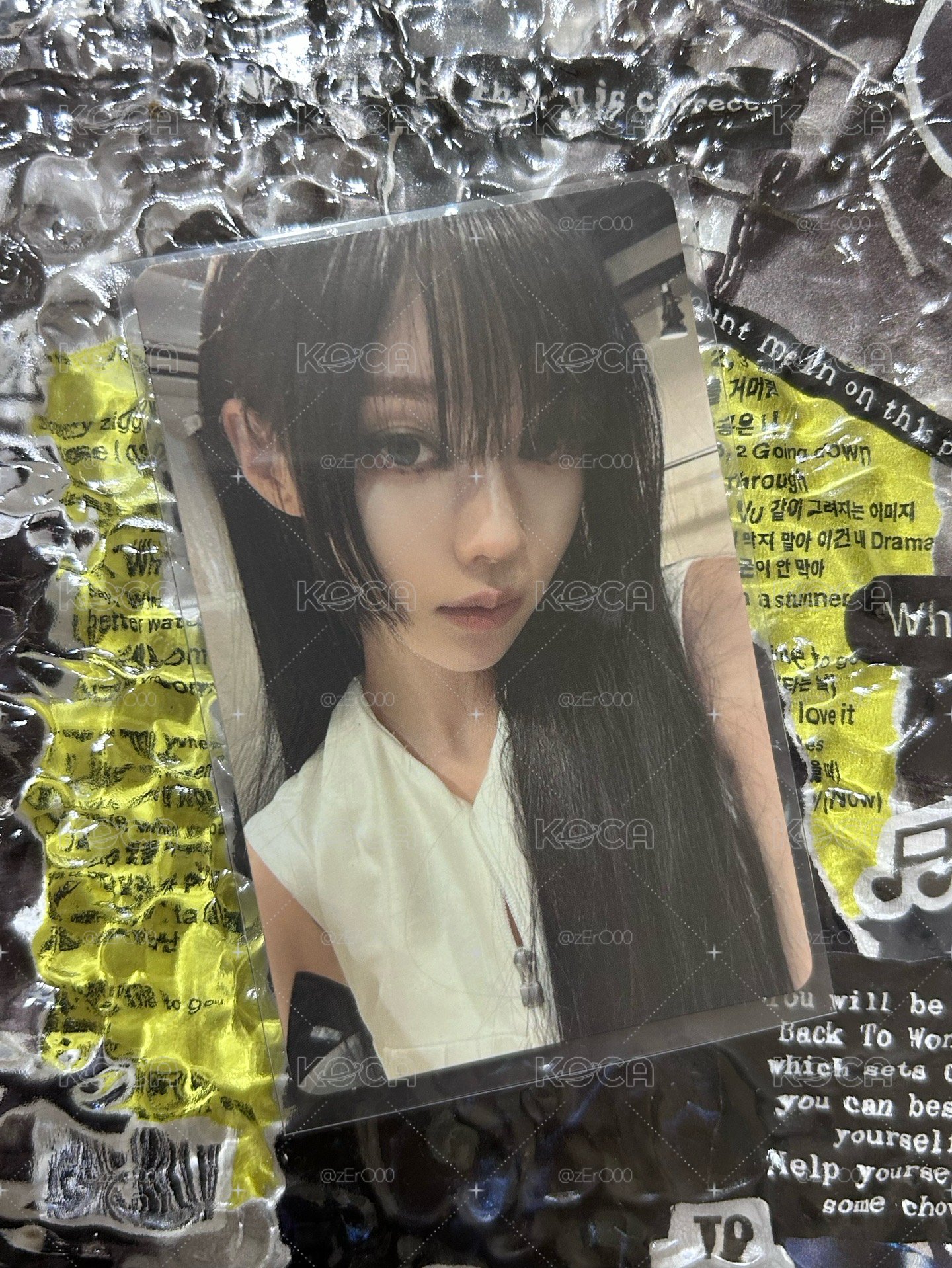 aespa Winter  Lemonade 冬專卡—黑長直小貓🐈‍⬛