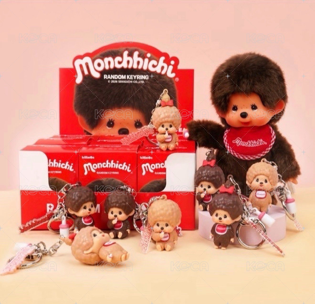 Monchhichi盲盒鑰匙圈