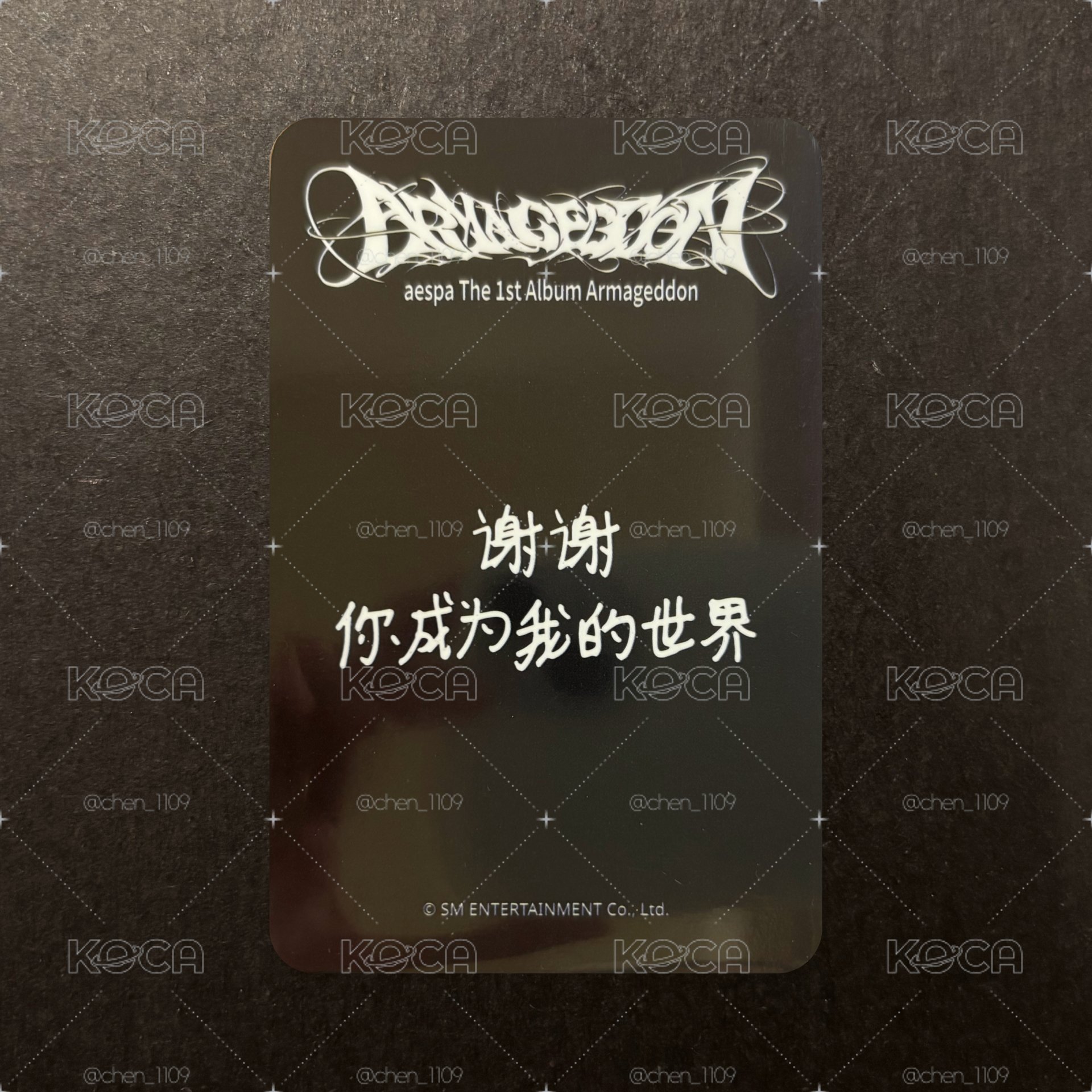 aespa 正規一 SR 特典卡 星河預售a柚 中文卡背