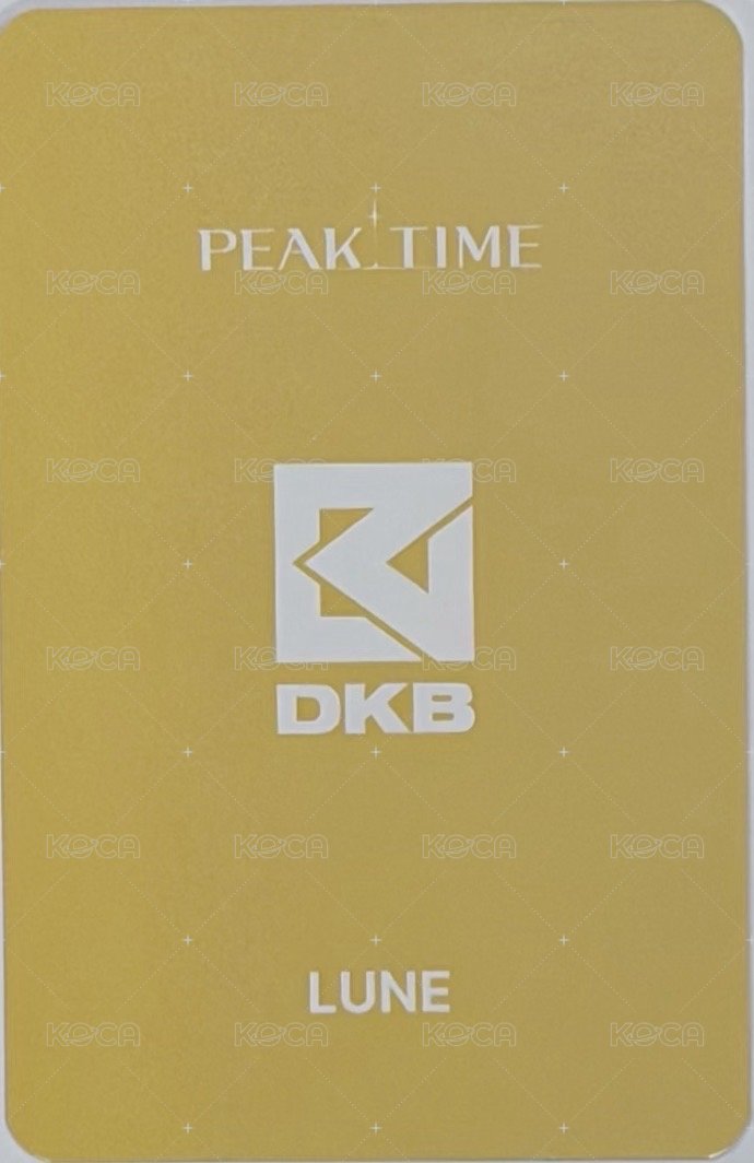 PEAKTIME 周邊卡  背面