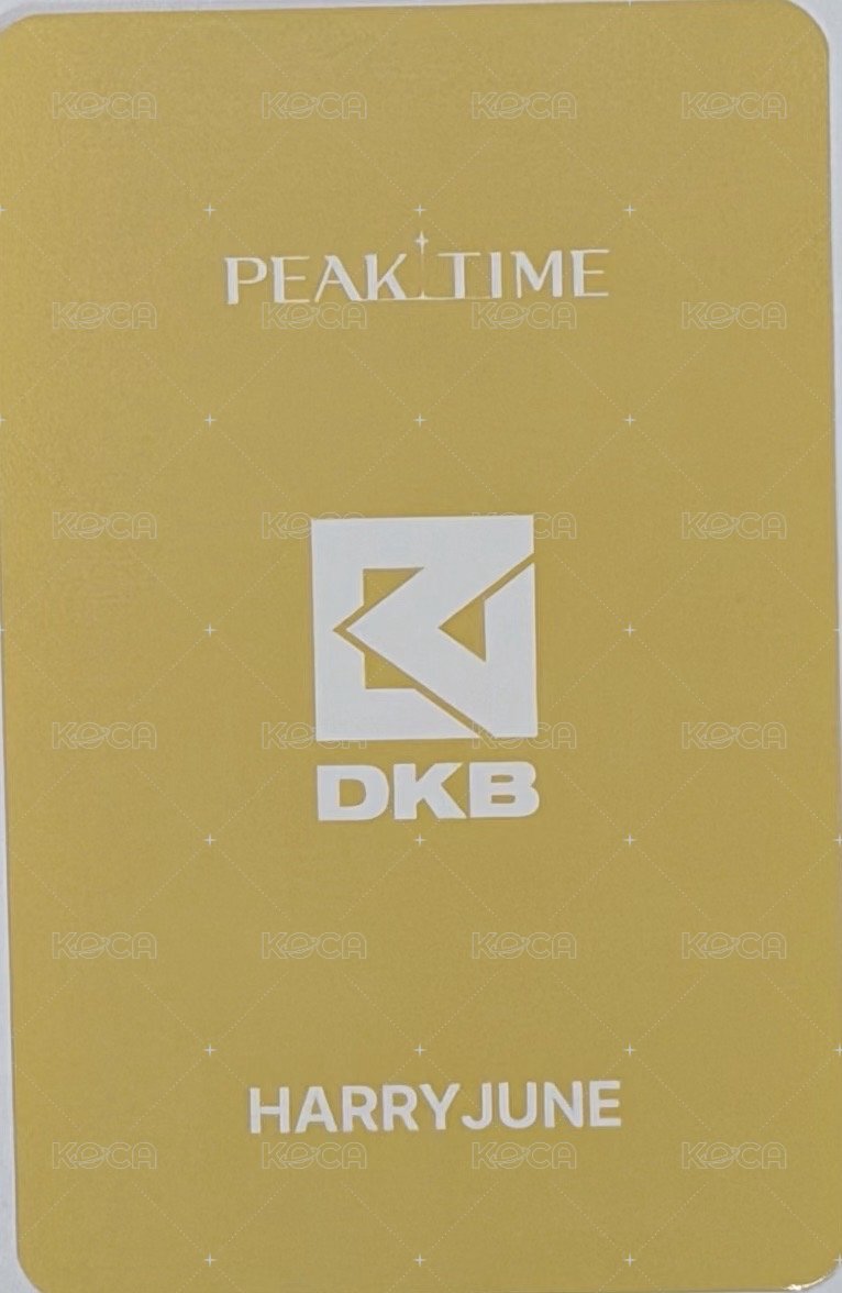 PEAKTIME 周邊卡  背面