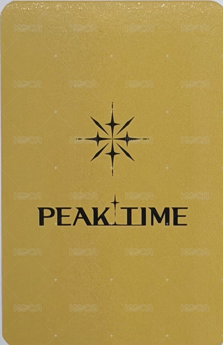 PEAKTIME 特典卡 附贈 背面