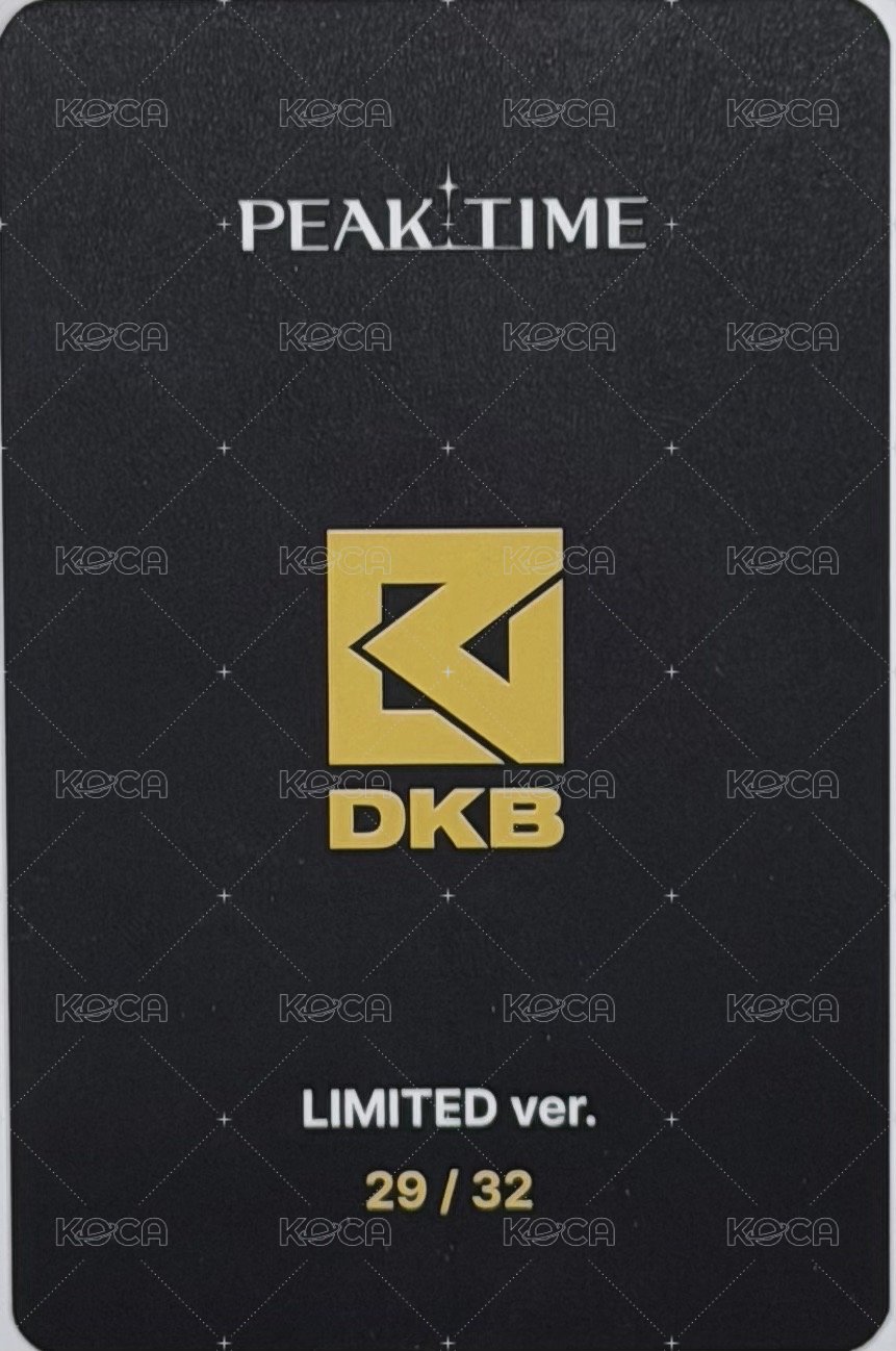 PEAKTIME 隨機卡  背面