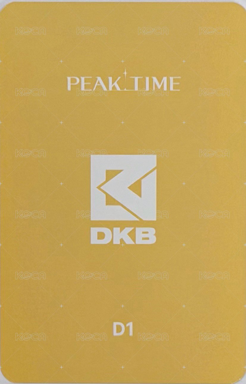 PEAKTIME 周邊卡  背面