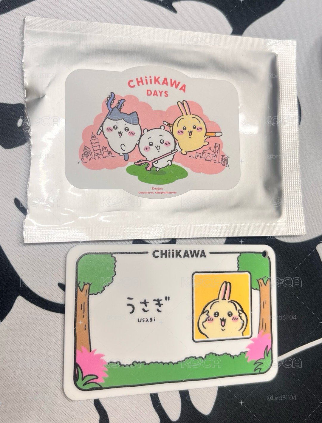 台北展兔兔名牌吊飾