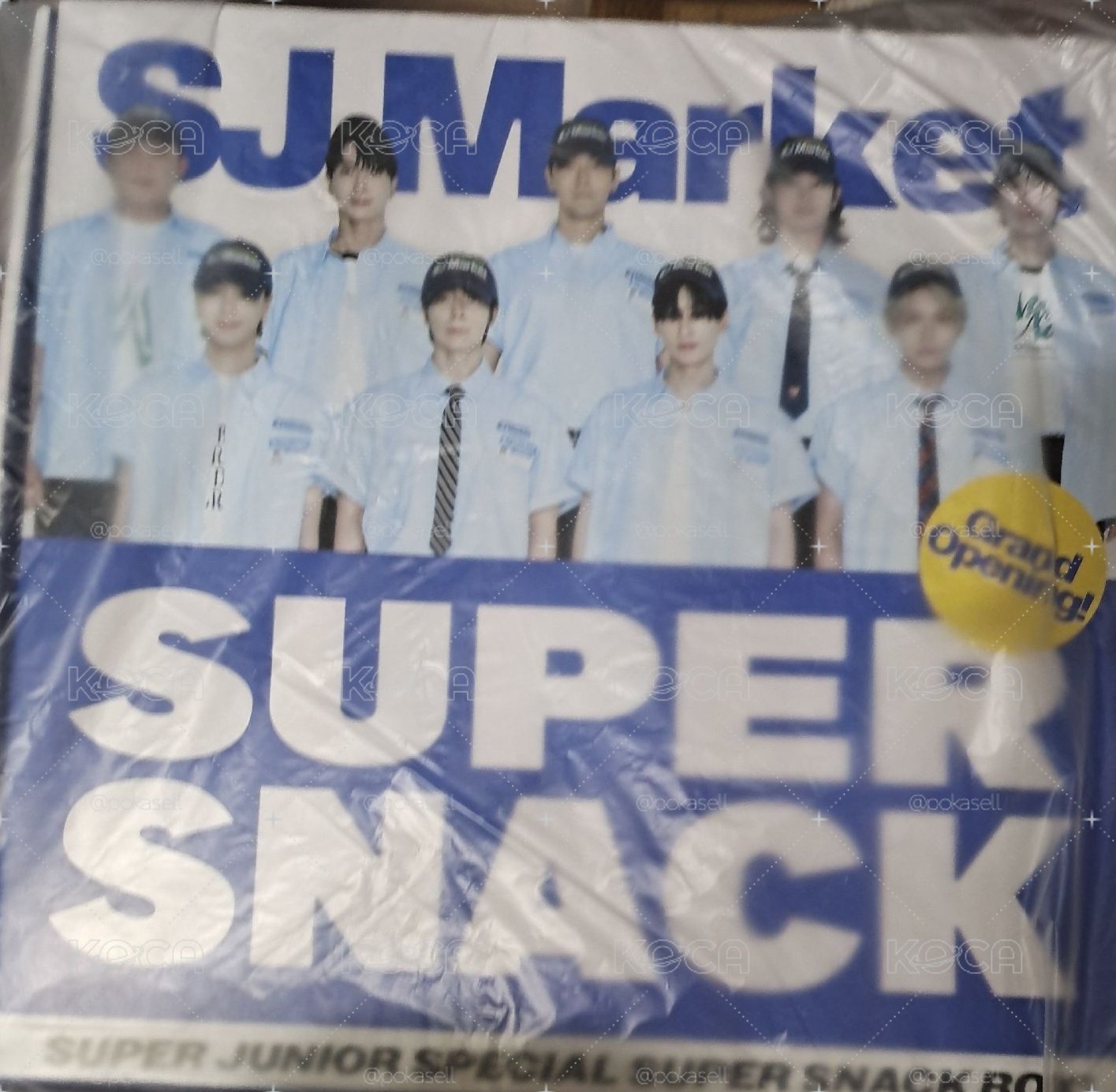 現貨 全新 sj 韓國快閃 super market 零食盒 小卡 一整組 未拆 綁棒球衣兩件