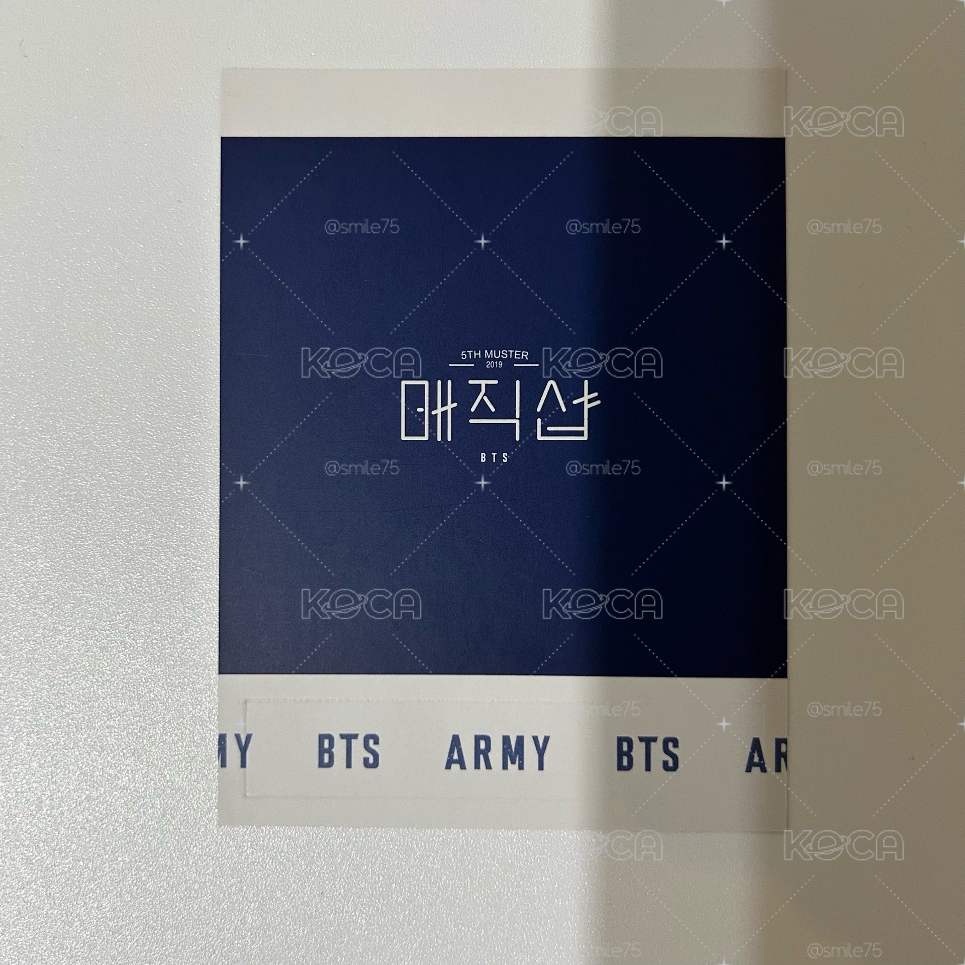 BTS 防彈少年團 田柾國 JK magic shop 五期 夜燈卡