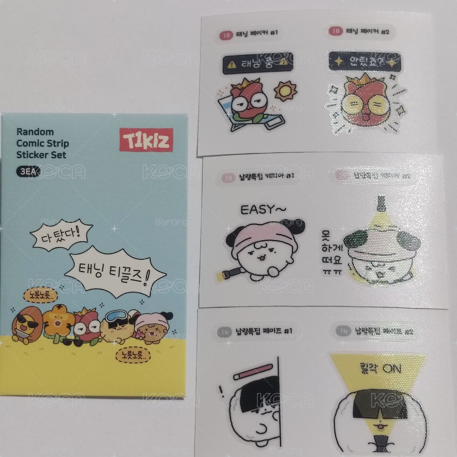 主場日漫畫貼紙