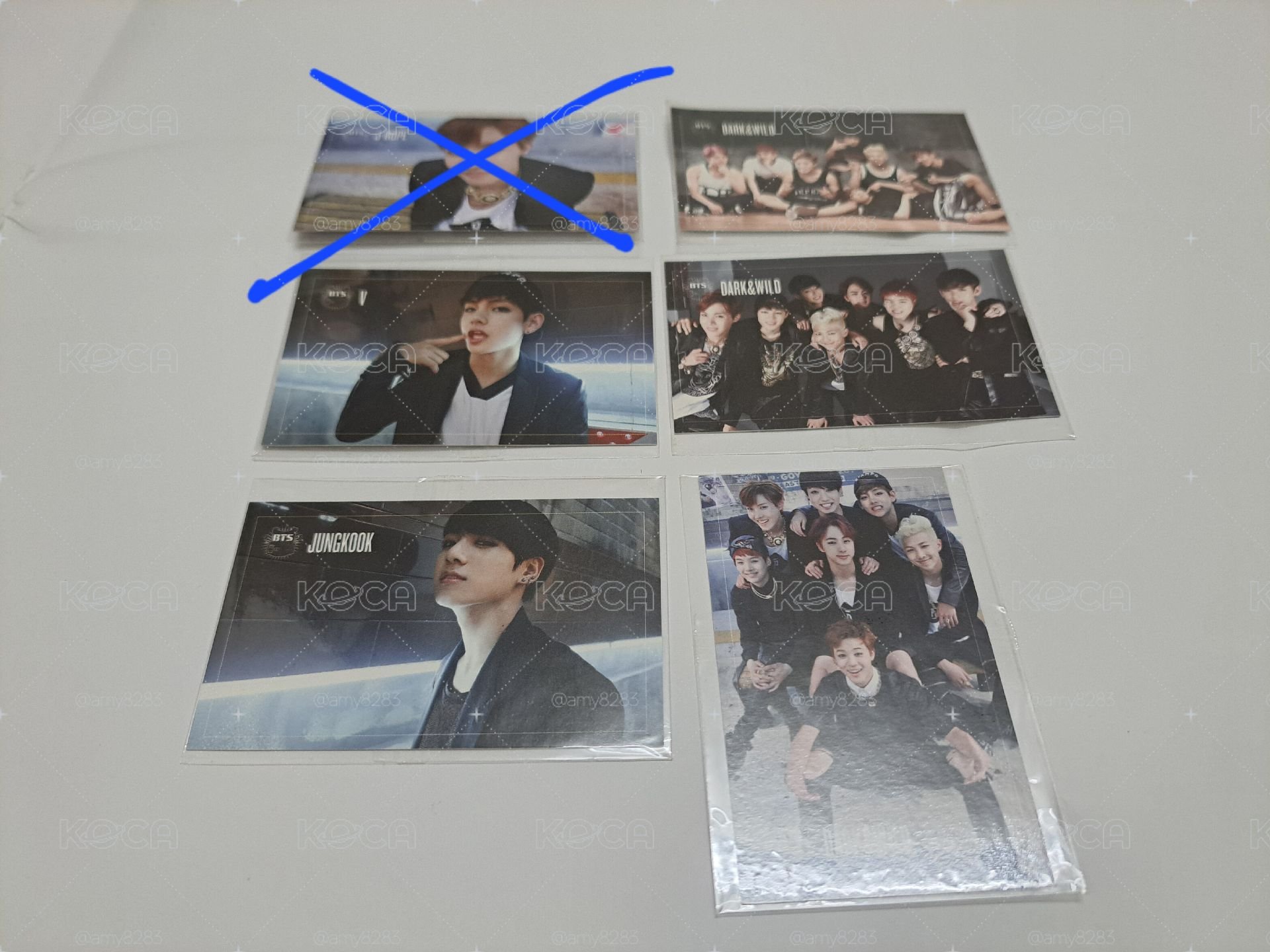 BTS 防彈少年團 DARK & WILD 小卡 V Jung Kook