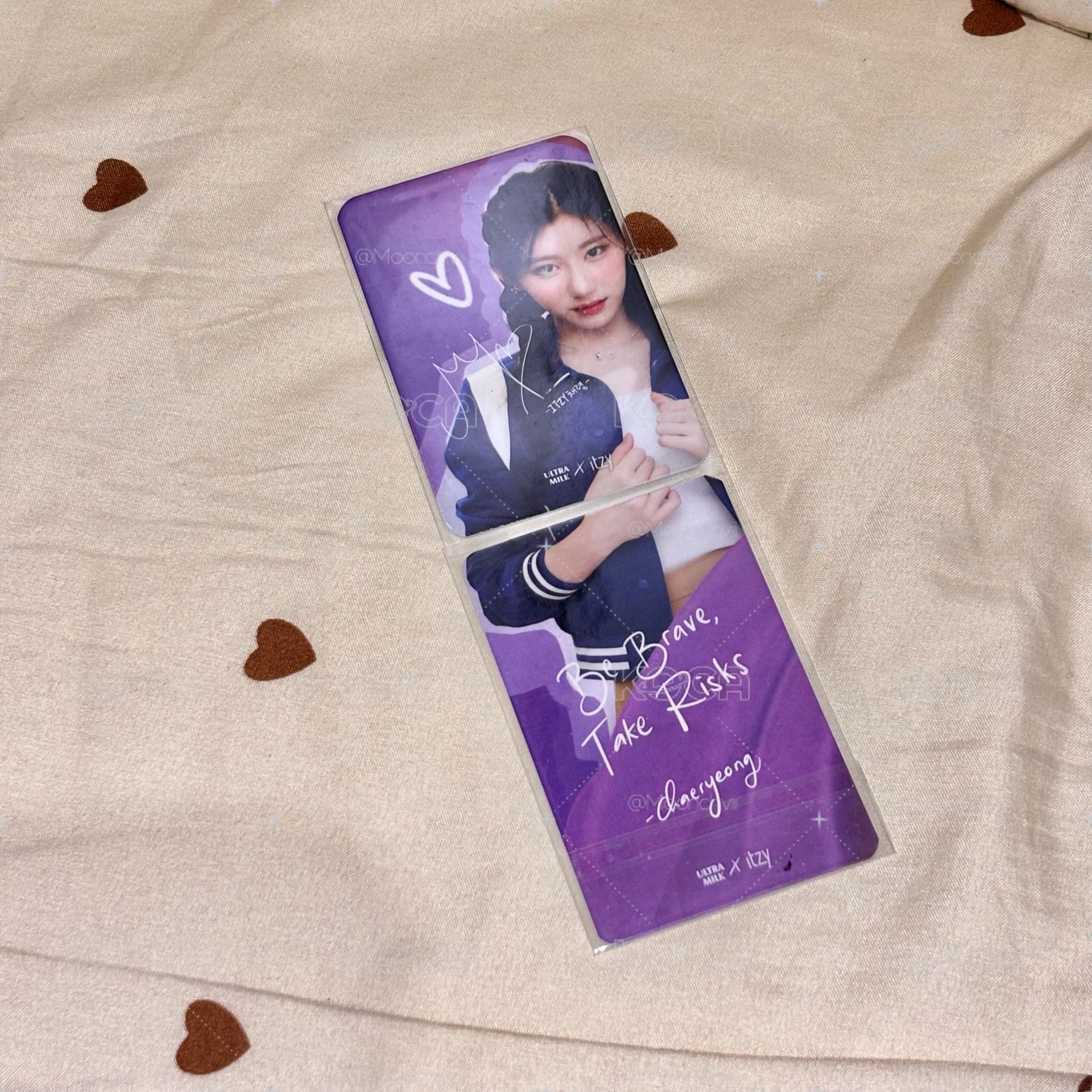 ITZY彩領 印尼牛奶卡代言卡