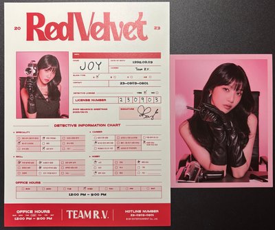 已絕版整套2023Red Velvet年曆