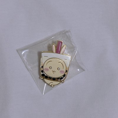 Chiikawa Days 兔兔 珍珠奶茶+金屬胸針